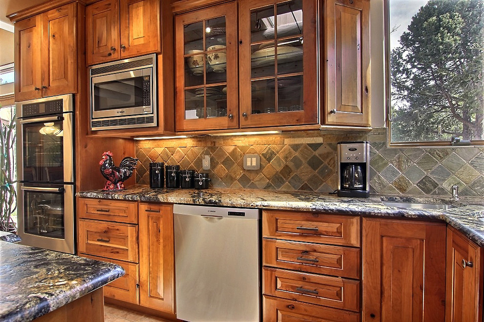 Mountain style kitchen photo in Albuquerque