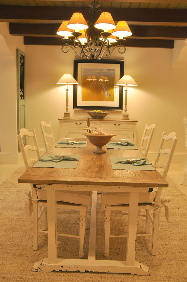 This is an example of a mediterranean dining room in Atlanta.