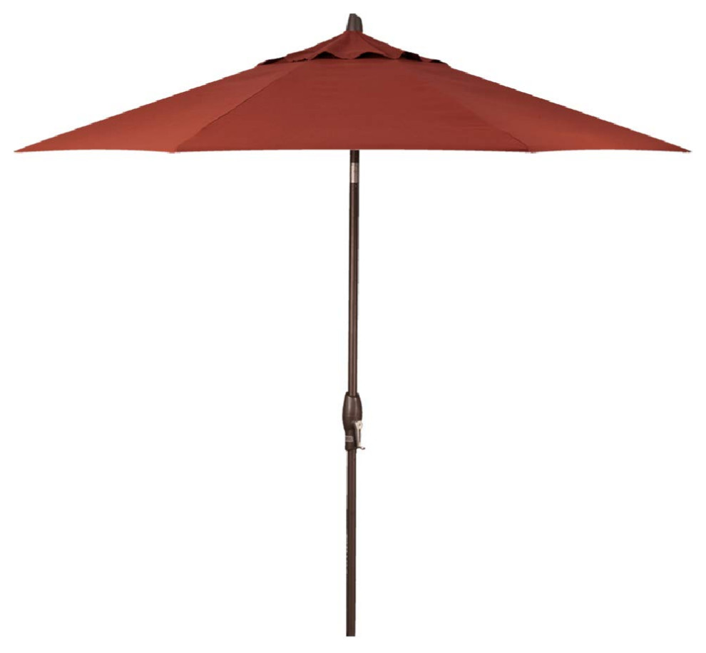 Treasure Garden 9Foot AutoTilt Market Umbrella Bronze Frame With SUNBRELLA Contemporary