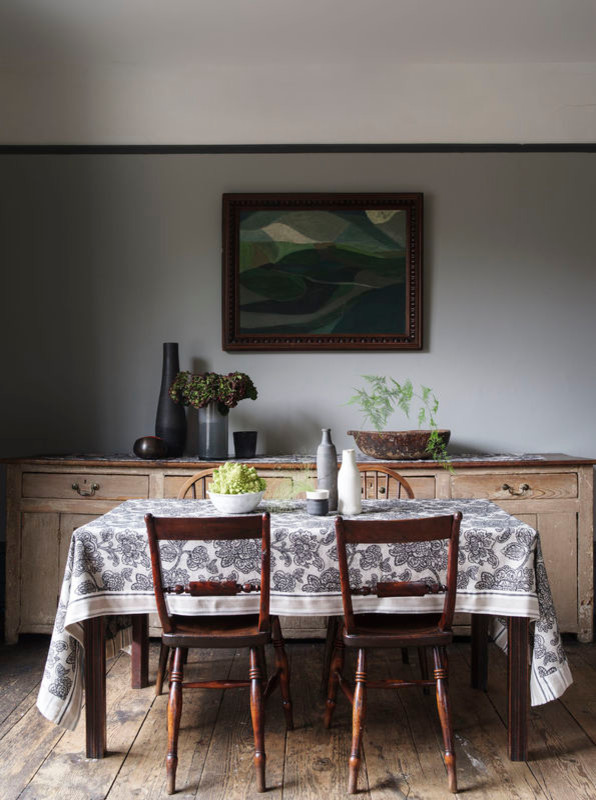 Inspiration for a farmhouse dining room remodel in Other