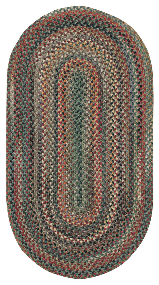 Capel Sherwood Forest Pine Wood 0980_225 Braided Rugs 27"x9' Runner