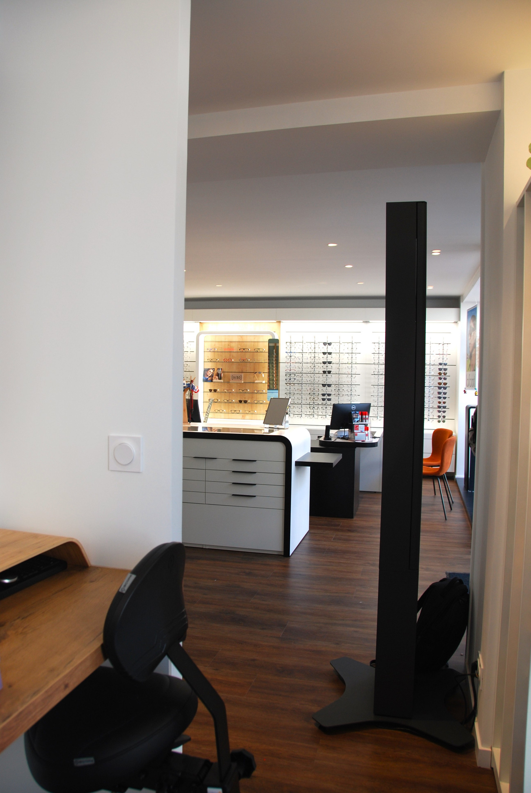 Rénovation complète d'une boutique d'optique