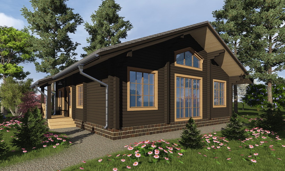 Дом из профилированного бруса 180х142.