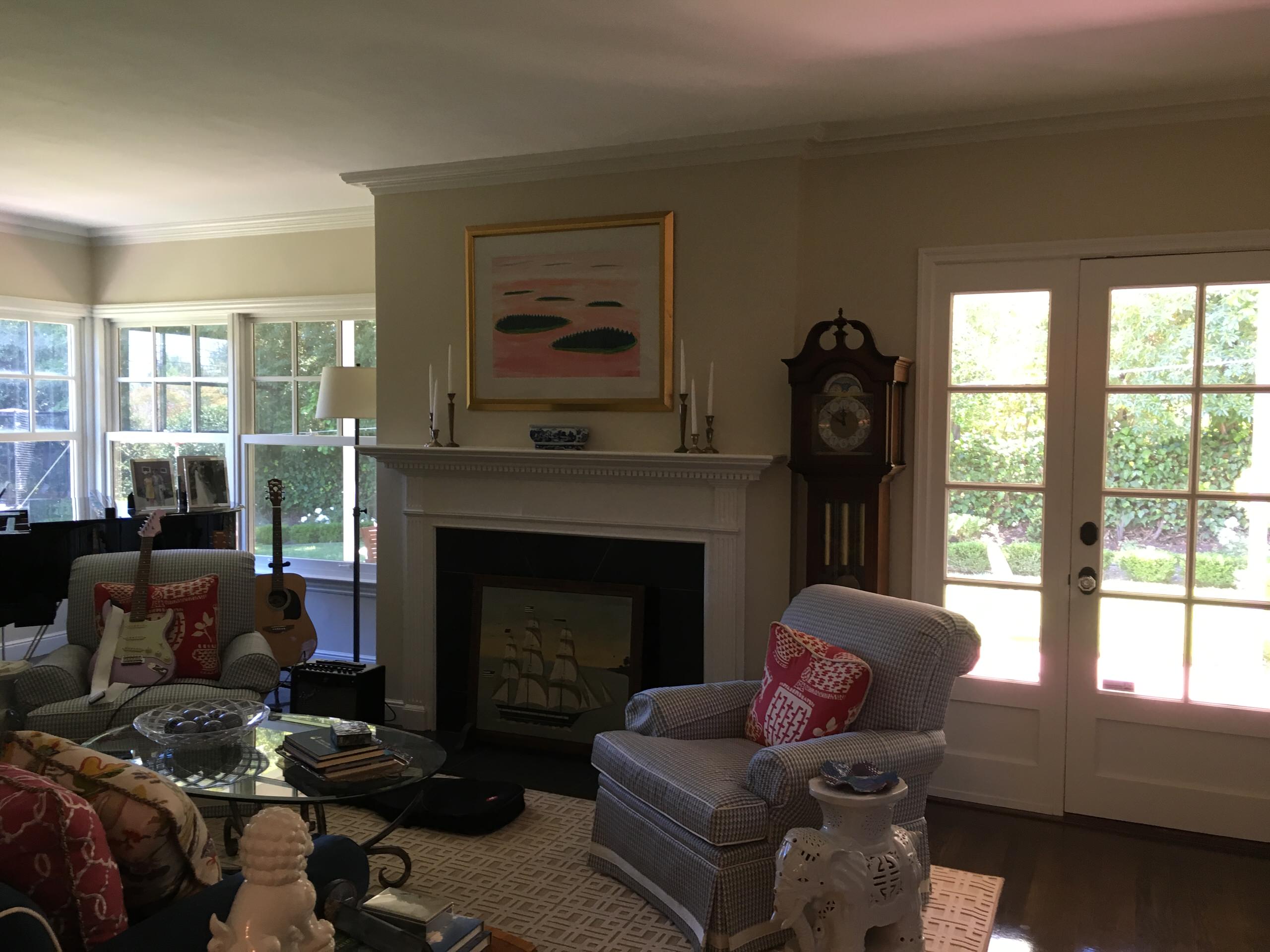 Colonial Revival - Living room, before