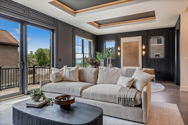 End Unit - Modern Luxury Rowhome | Heritage Place Naperville, IL contemporary-family-room