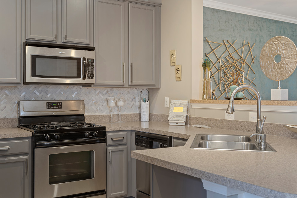 New Transitional Townhome Redesign - Contemporary - Kitchen - DC Metro ...