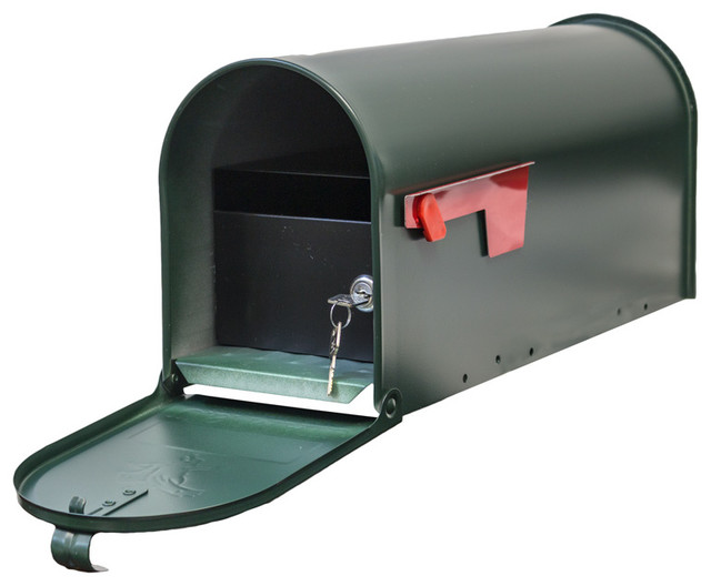 E1 Economy Mailbox Only With Locking Insert, Green
