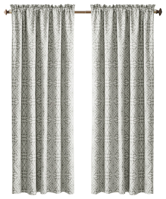 Bellamy Curtains, Set of 2, Taupe, 60"x84"