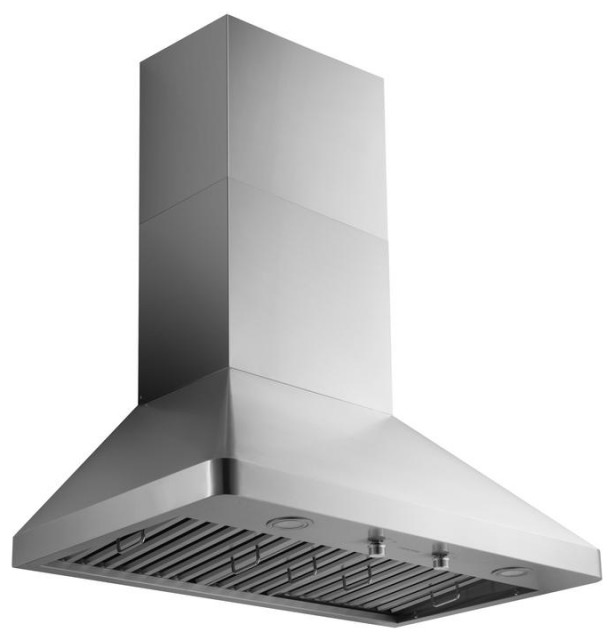 36 in. Ducted Wall Mount Range Hood 1000CFM in Stainless Steel