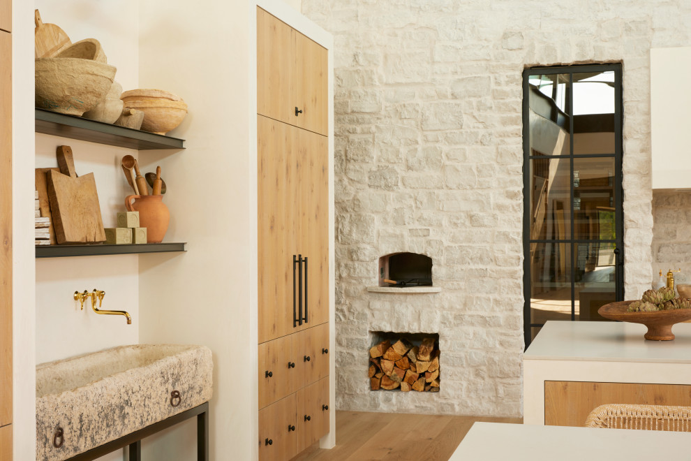 Inspiration for a transitional home design remodel in Phoenix
