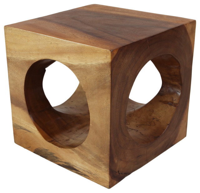 Modern Cube Hole Stool Side Table Modern Cube Hole Stool Side Table