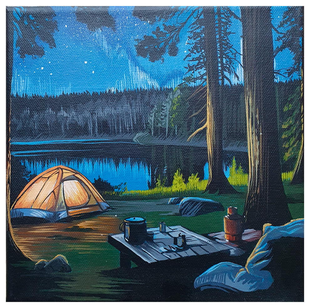 Серия картин "Дом под звездами: живопись путешествий"