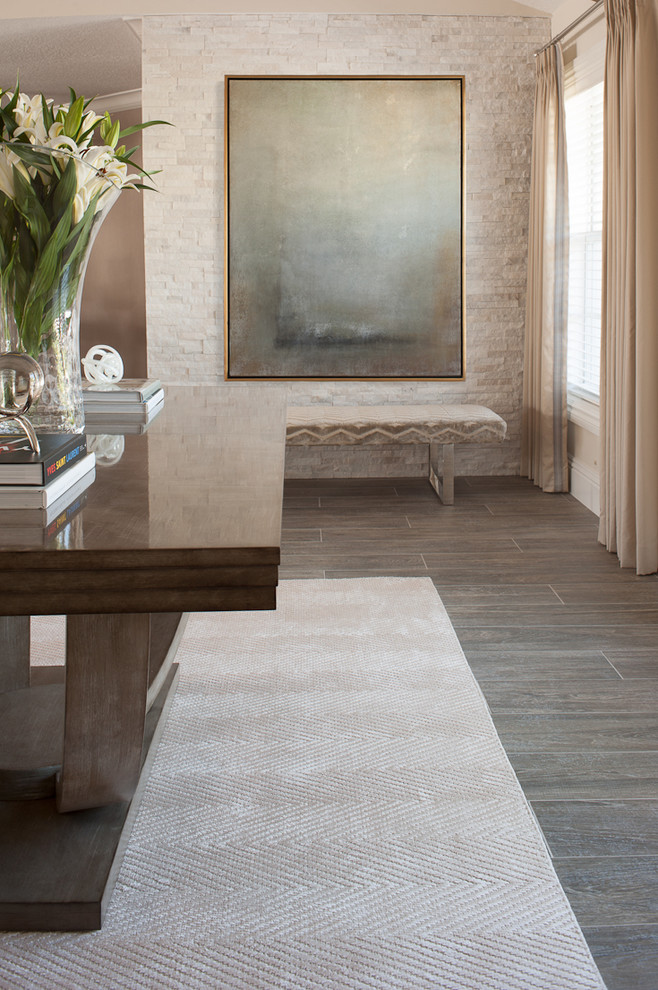 Inspiration for a transitional hallway remodel in Miami
