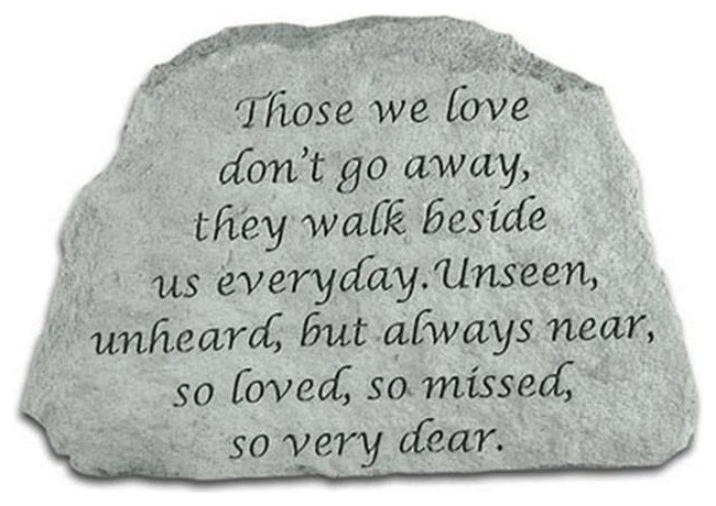 Kay Berry Inc. 46720 Those We Love Don't Go Away Memorial, 6.5"x4.5"x1.5"