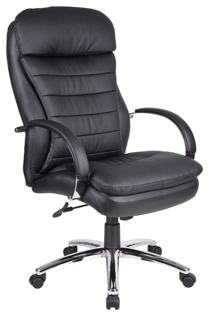 Boss High Back Caressoft Plus Executive Office Chair with Chrome Base