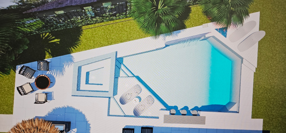 Ultra Contemporary Pool DeBary Florida
