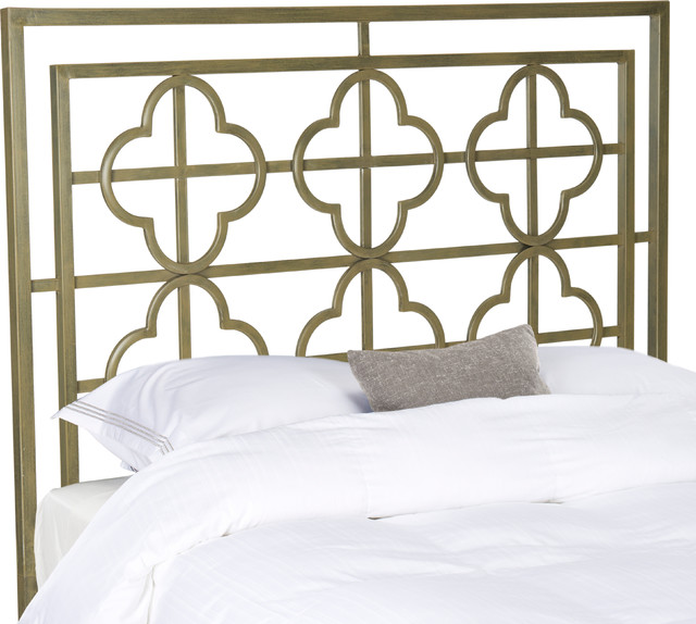 Safavieh Lucina French Silver Metal Headboard Full