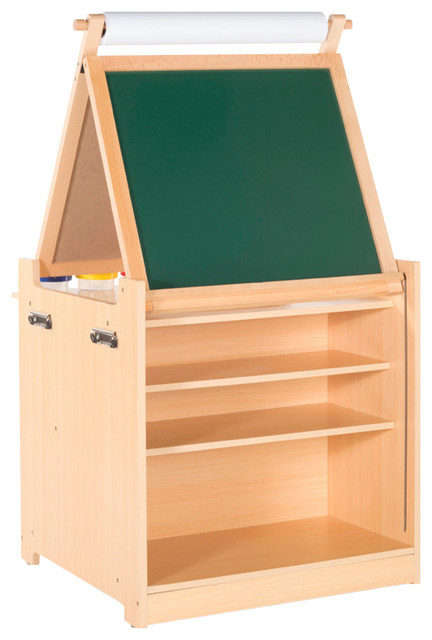 Desk To Easel Art Cart Contemporary Toy Organizers By