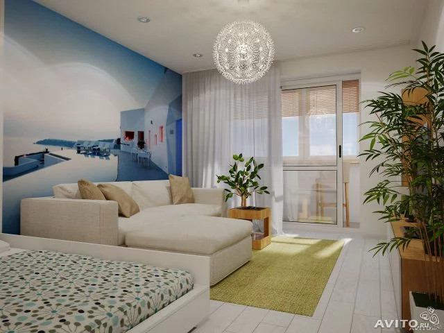 Студия в стиле минимализм