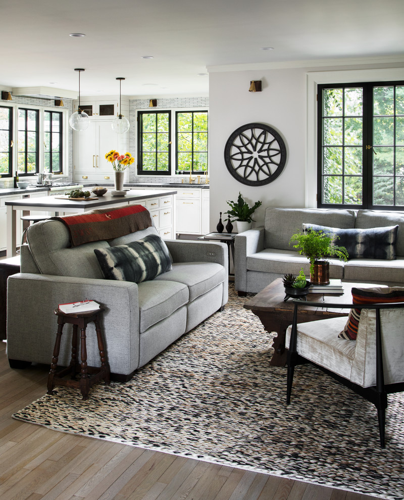 Country family room photo in New York