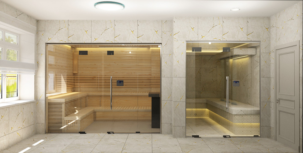 Дизайн интерьера банного комплекса в Астане