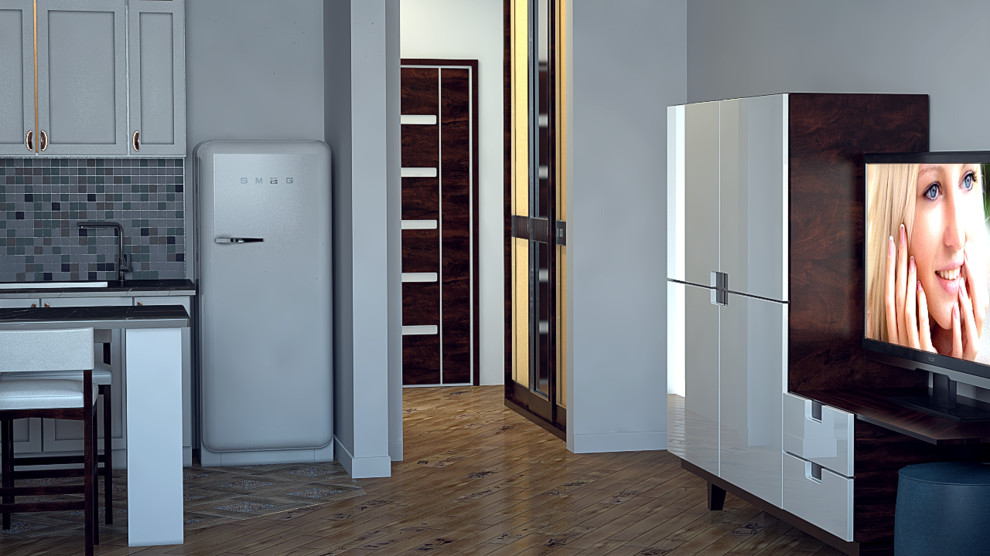 Визуализация квартиры студии: ЖК "Донской" Сергиев Посад