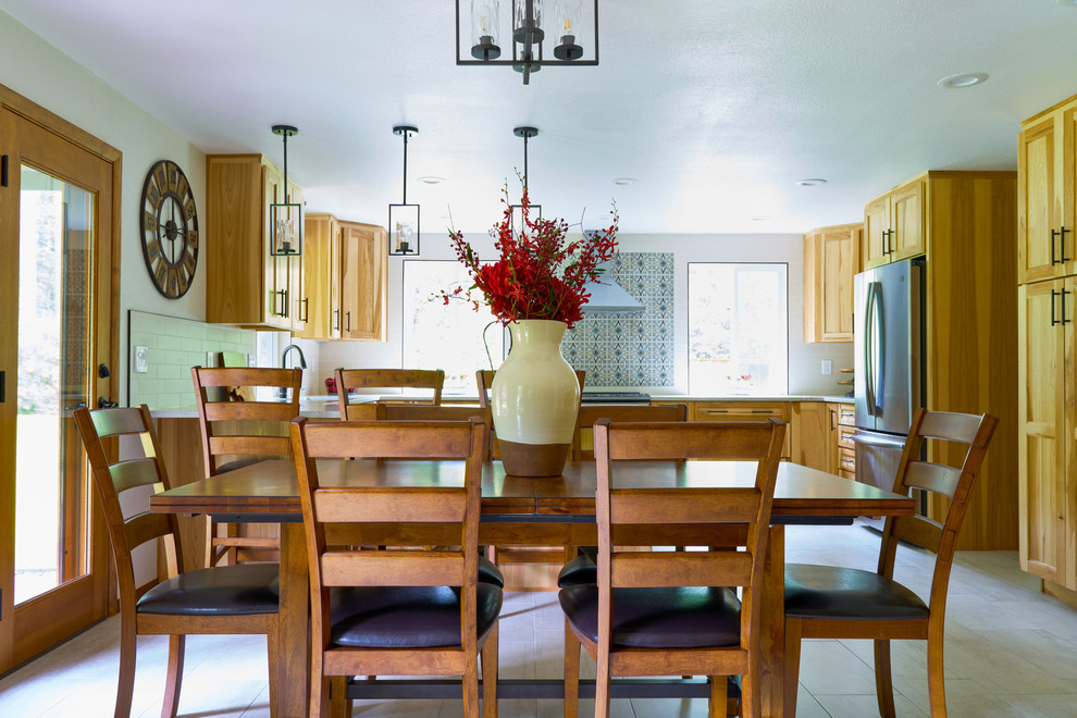 Inspiration for a craftsman dining room remodel in Seattle