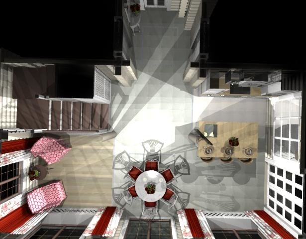 кухня-столовая в доме из бруса