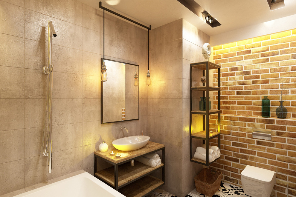 Ванна в стиле лофт