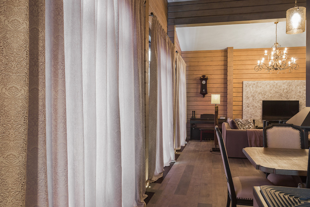 Шторы для деревянного ЭКОдома в Новодарьино