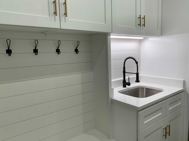 Chic Laundry/Mudroom Conversion 