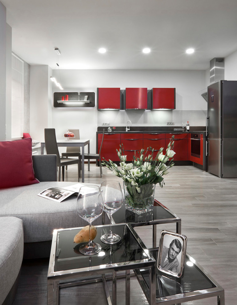 Двухэтажная квартира в современном стиле