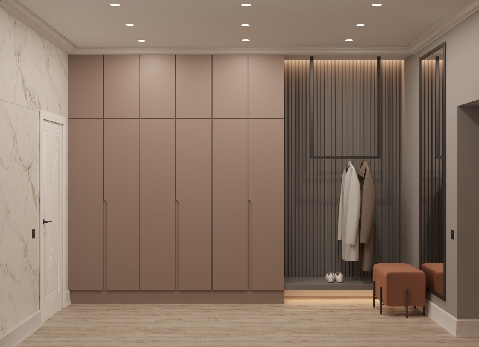 Дом для семьи. Прихожая. Холл.