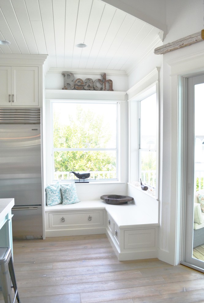 Beach style home design photo in San Diego