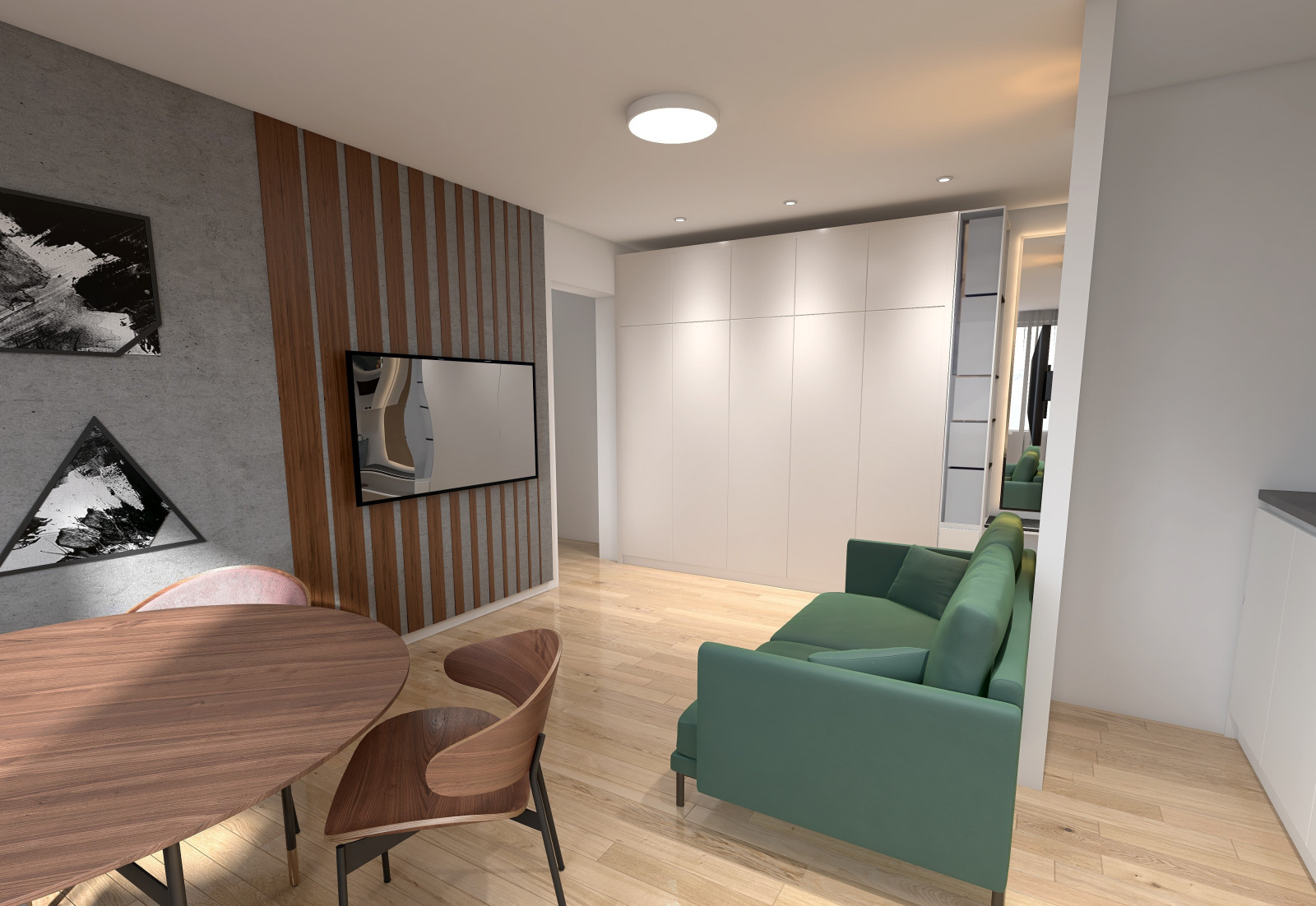 Спальня с гардеробная