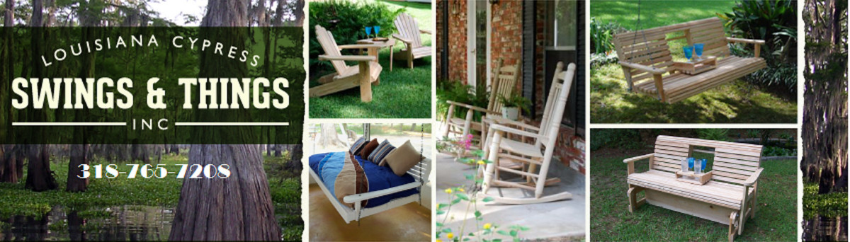 Louisiana Cypress Swings Things Inc Houzz