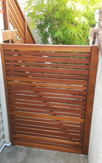 Mid Century Modern Fencing Revival - Midcentury - Landscape - Los ...