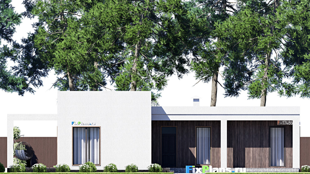 Проект одноэтажного дома 0х19м S213м2 F-17486