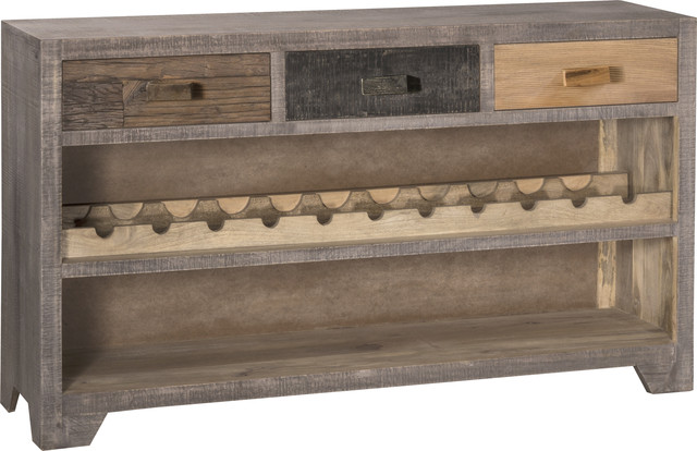 Bolero Console Table With Wine Rack Sand Brushed Earth Tone Bolero Console Table With Wine Rack Sand Brushed Earth Tone