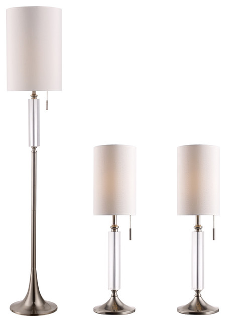 Z Lite 3P9 3 Pack - 1 Floor Lamp and 2 Table Lamps