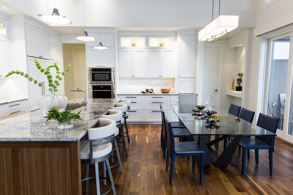 Inspiration for a transitional home design remodel in Vancouver