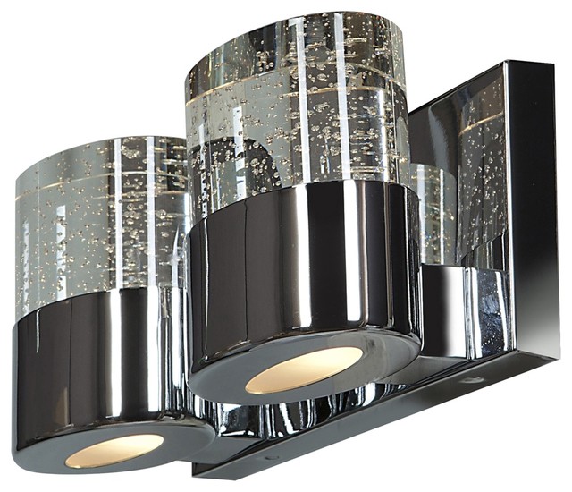 Access Lighting Bubbles Chrome Wall Sconce Contemporary Bathroom Bubbles Wall Sconce Chrome
