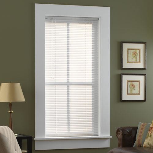 Window Treatments for Bathrooms: Bali 1" Vinyl Mini Blinds