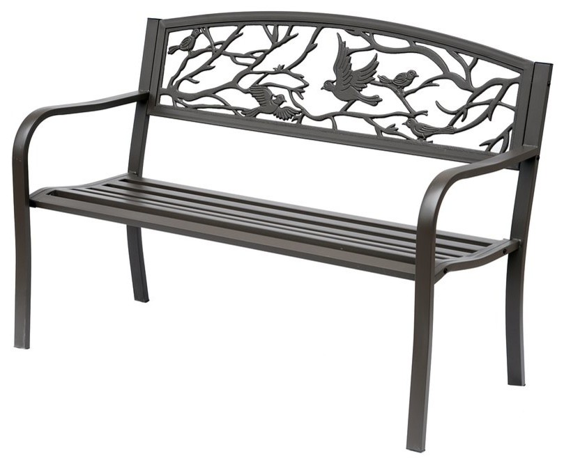 Weather Resistant Outdoor Garden Bench Contemporary Outdoor Benches