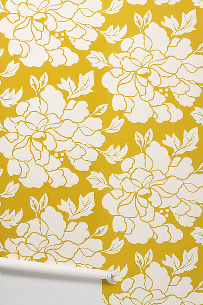 Paeonia Wallpaper, Gold