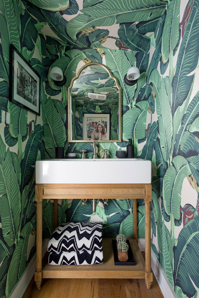 Kirkwood Drive, Laurel Canyon - Tropical - Powder Room - Los Angeles ...