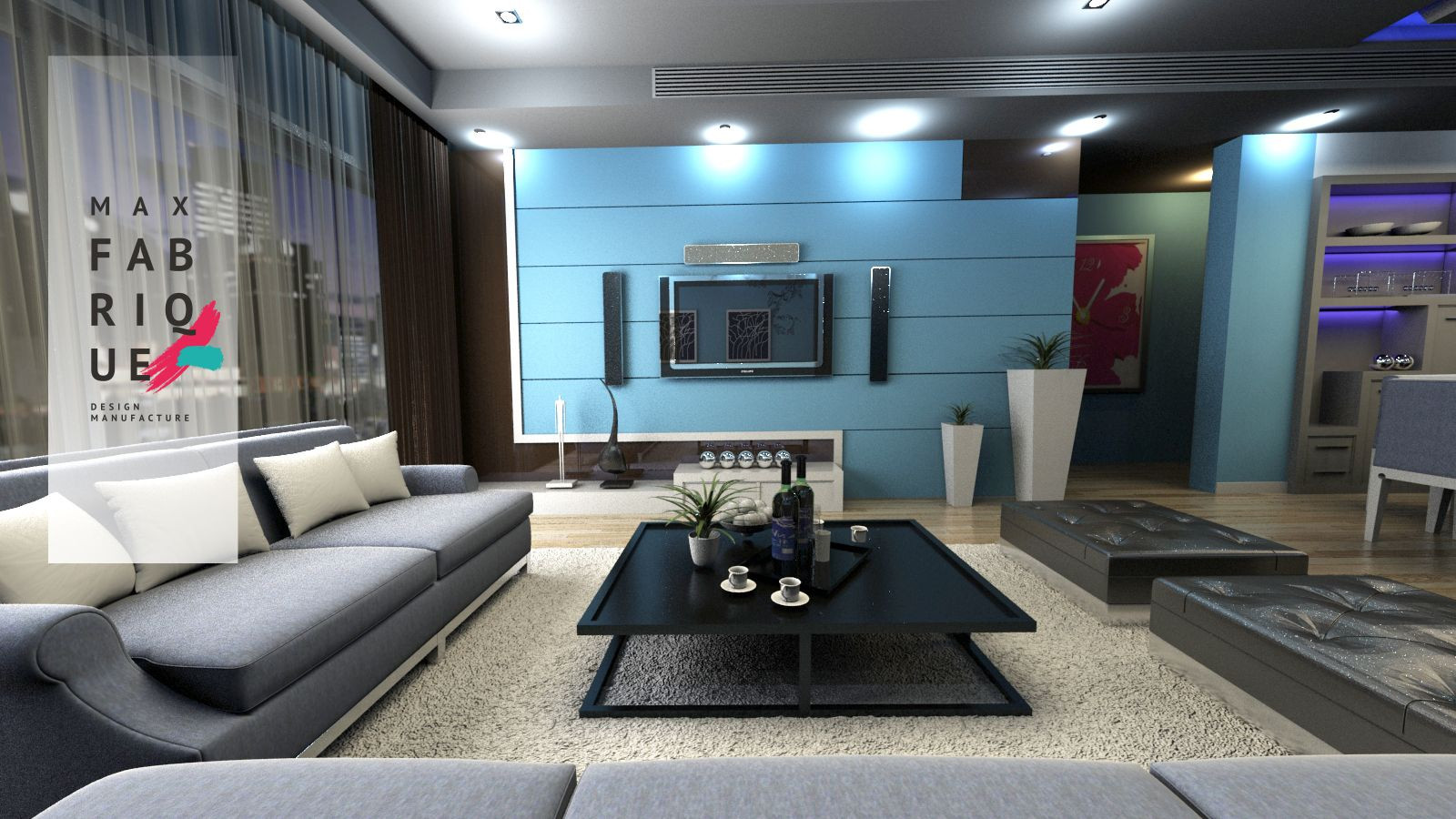 Дизайн-концепт Студии 30 кв.м.