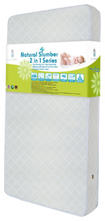 L.A. BABY - Eco Friendly Mattress, Two in One, Madison Jacquard Cover - View in Your Room! | Houzz