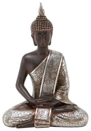 8" Thai Buddha Meditating Peace Harmony Statue Brand Woodland