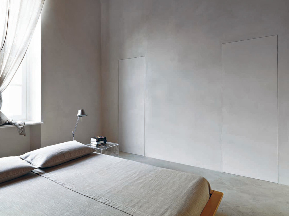 Bedroom - contemporary bedroom idea in Lyon